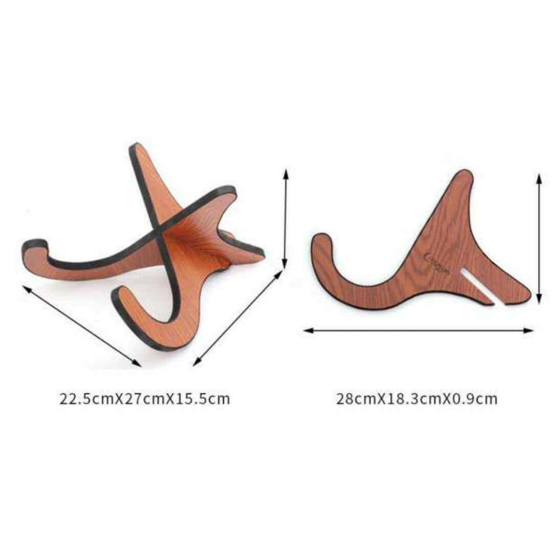 ウクレレ スタンド 木製 ミニギター バイオリン 小型の弦楽器用 木目調 楽器の楽器 その他(その他)の商品写真