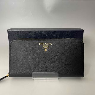 プラダ(PRADA)のPrada 極美品 現行 長財布 黒 ヴィッテロ ムーブ BI プラダ(財布)