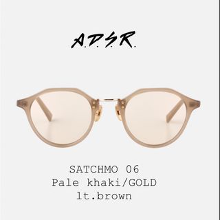 エーディーエスアール(A.D.S.R.)のA.D.S.R SATCHMO 06 Perl khaki gold ケース付き(サングラス/メガネ)