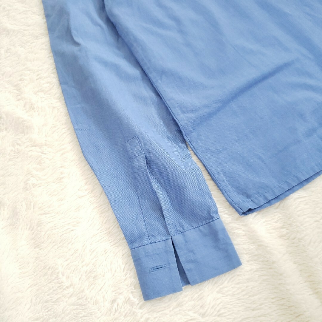 celine(セリーヌ)の美品CELINEマカダム刺繍カラーシャツ ブラウス 34サイズ レディースのトップス(シャツ/ブラウス(長袖/七分))の商品写真