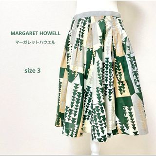 MARGARET HOWELLマーガレットハウエル 総柄スカート