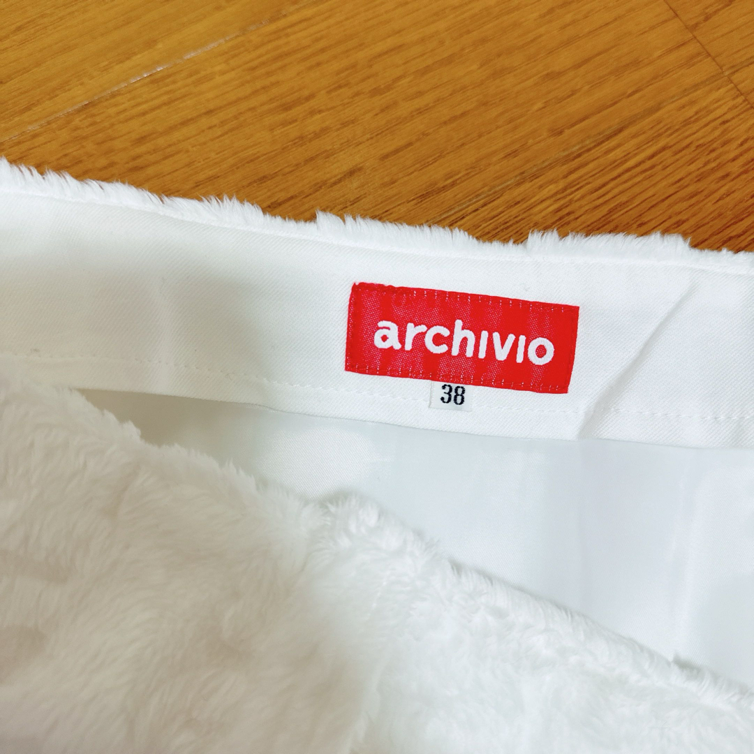 archivio - 新品☆ アルチビオ ロゴ型押しスカート 38 M ゴルフ