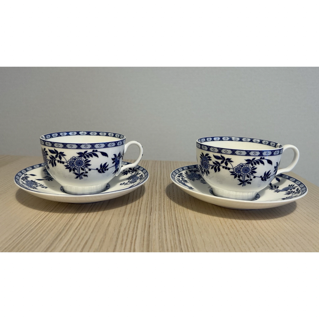 MINTON(ミントン)のMINTON 『BLUE DELFT』　カップ&ソーサー　2客 インテリア/住まい/日用品のキッチン/食器(食器)の商品写真