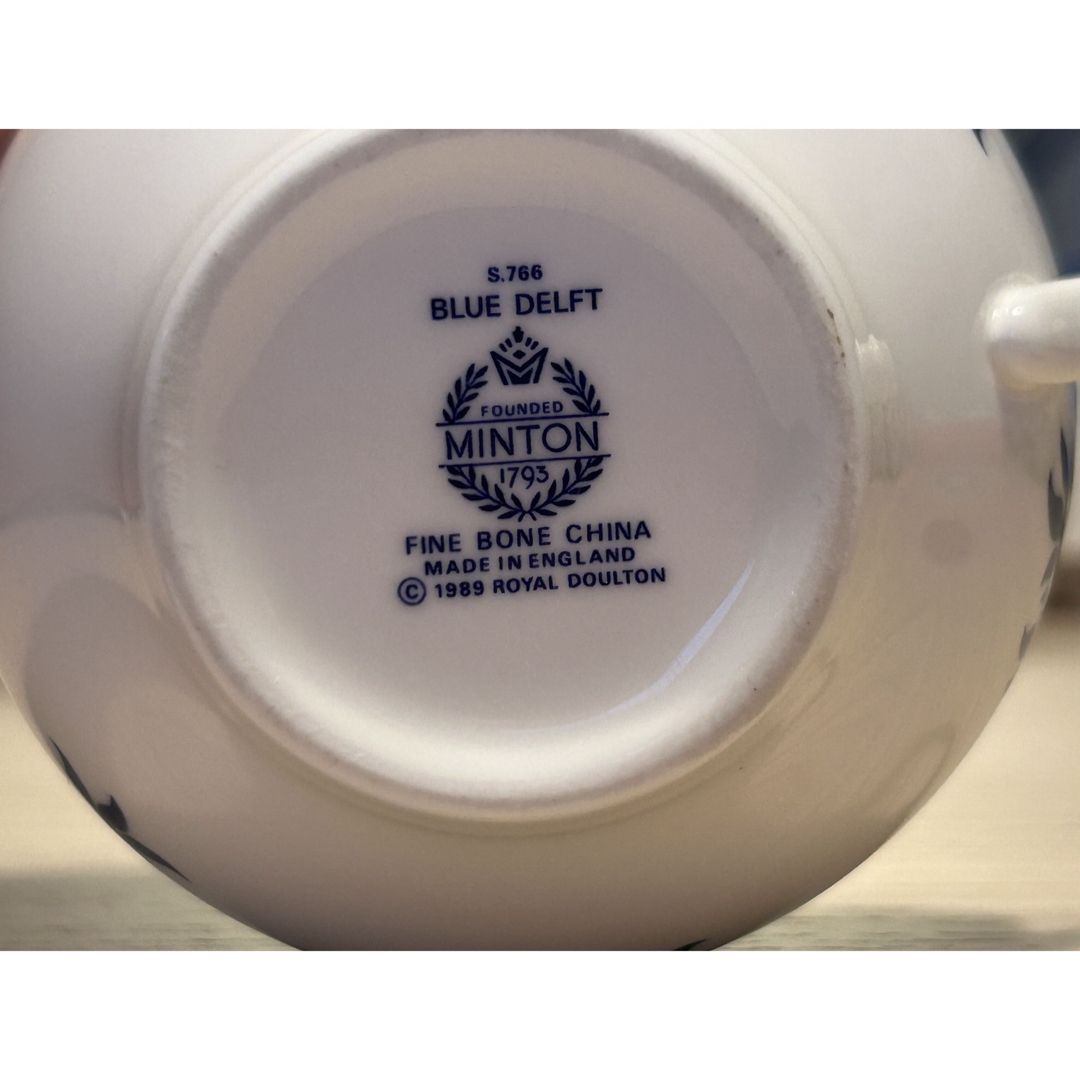 MINTON(ミントン)のMINTON 『BLUE DELFT』　カップ&ソーサー　2客 インテリア/住まい/日用品のキッチン/食器(食器)の商品写真