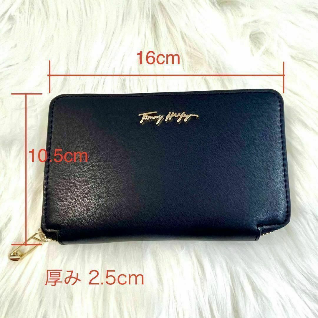 新品 トミーヒルフィガー ラウンドファスナー 長財布 男女兼用 ダークネイビー