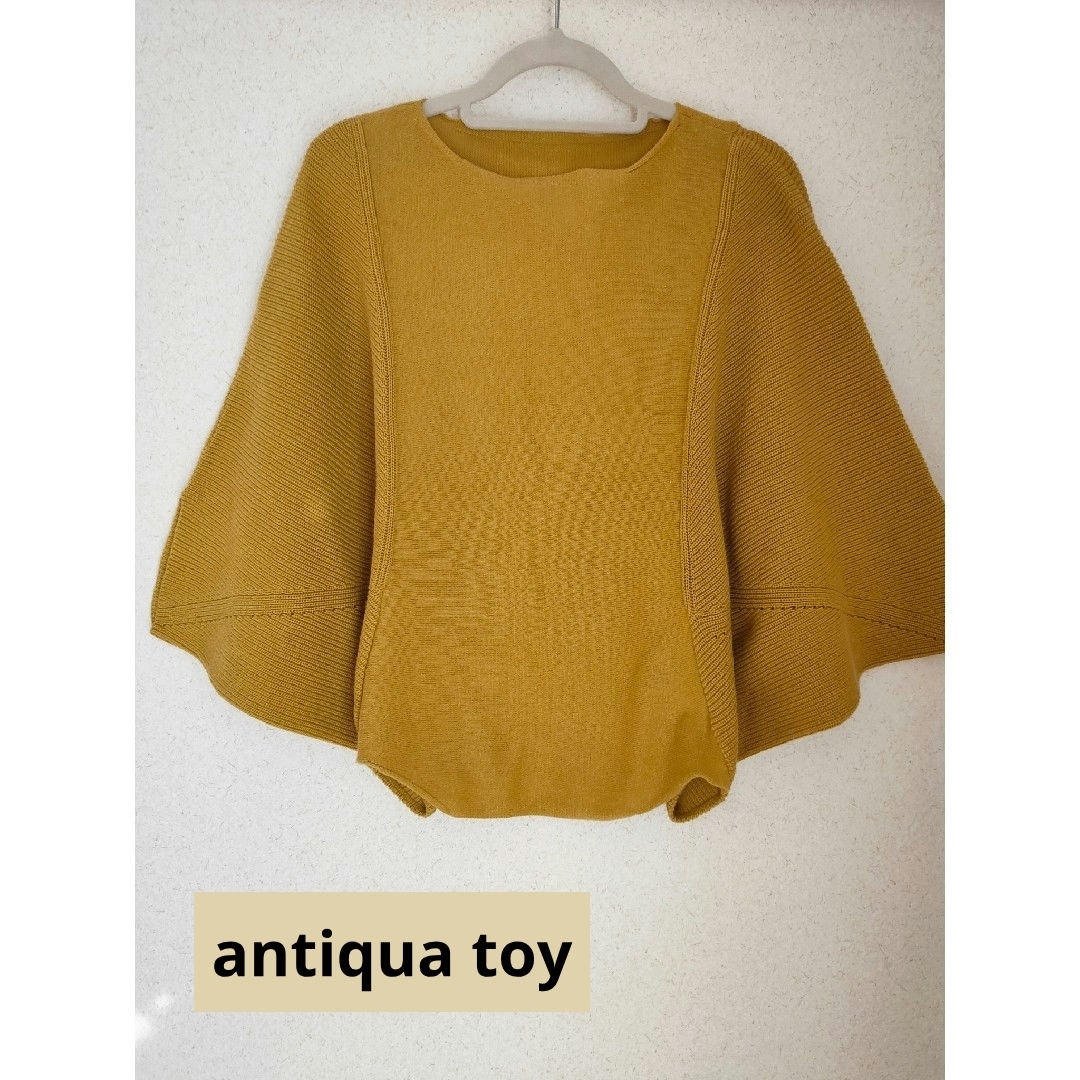 antiqua(アンティカ)のantiqua toy(アンティカ トイ) 変形ドルマントップス キッズ/ベビー/マタニティのキッズ服女の子用(90cm~)(ニット)の商品写真