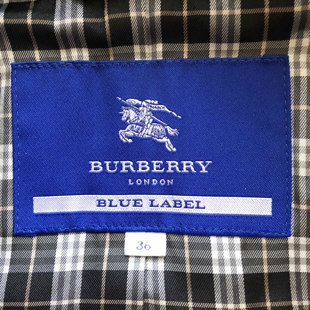 BURBERRY BLUE LABEL(バーバリーブルーレーベル)のバーバリーブルーレーベル✨ウールコート　ファー付き　 レディースのジャケット/アウター(ロングコート)の商品写真