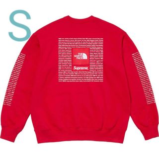 シュプリーム(Supreme)のSupreme The North Face Crewneck red(スウェット)