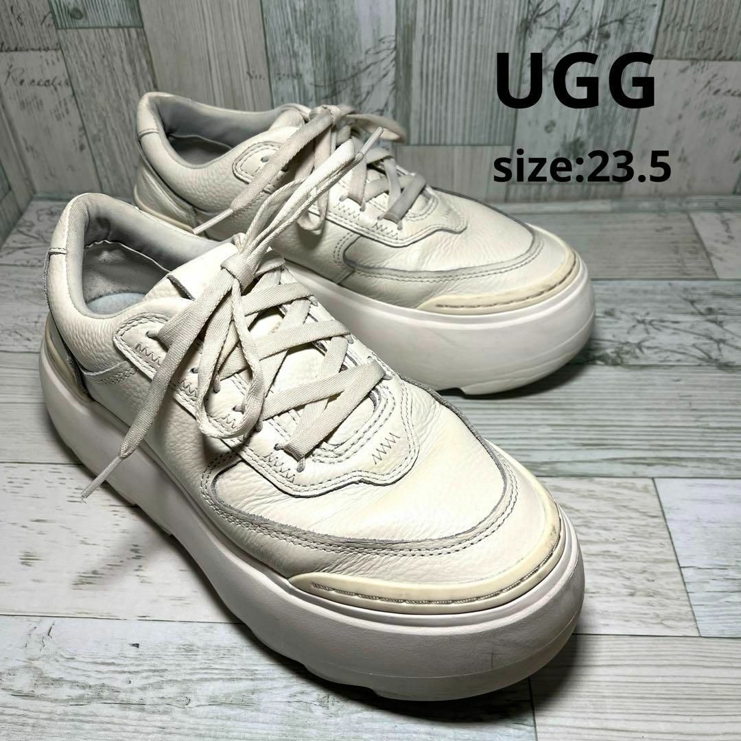 UGG(アグ)のアグ UGG スニーカー マリン メガ レース レディース 23.5 ホワイト レディースの靴/シューズ(スニーカー)の商品写真