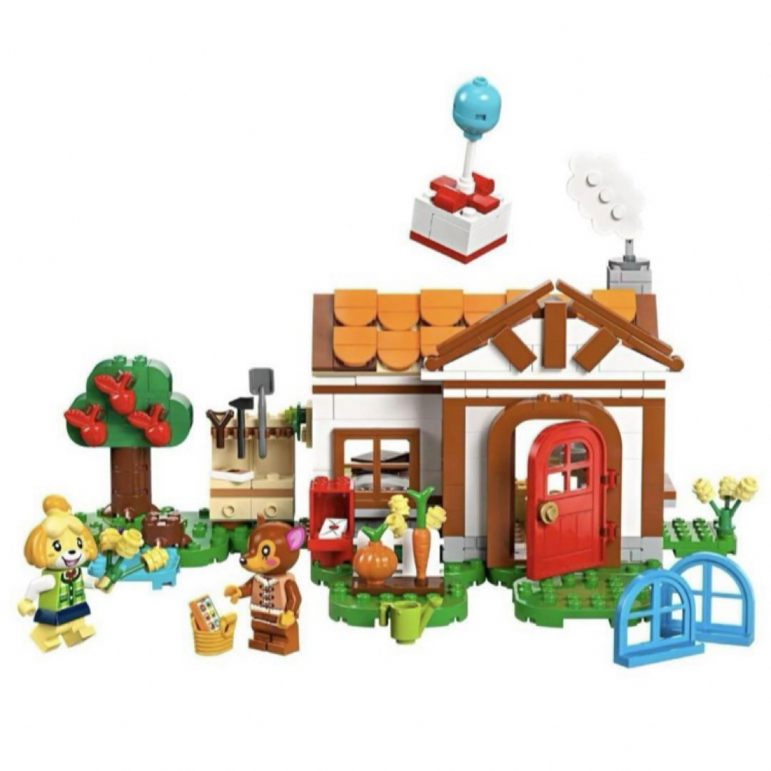 新品　LEGO どうぶつの森　しずえさんおうちにようこそ　メープルのかぼちゃ畑付 キッズ/ベビー/マタニティのおもちゃ(積み木/ブロック)の商品写真