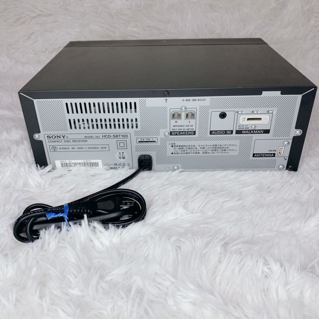 SONY(ソニー)のSONYコンポ COMPACT DISC RECEIVER HCD-SBT100 スマホ/家電/カメラのオーディオ機器(スピーカー)の商品写真