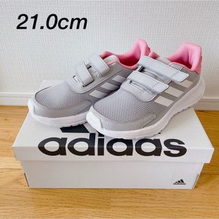 adidas - 【新品未使用】アディダス　スニーカー　21cm  GVJ31  グレー　ピンク