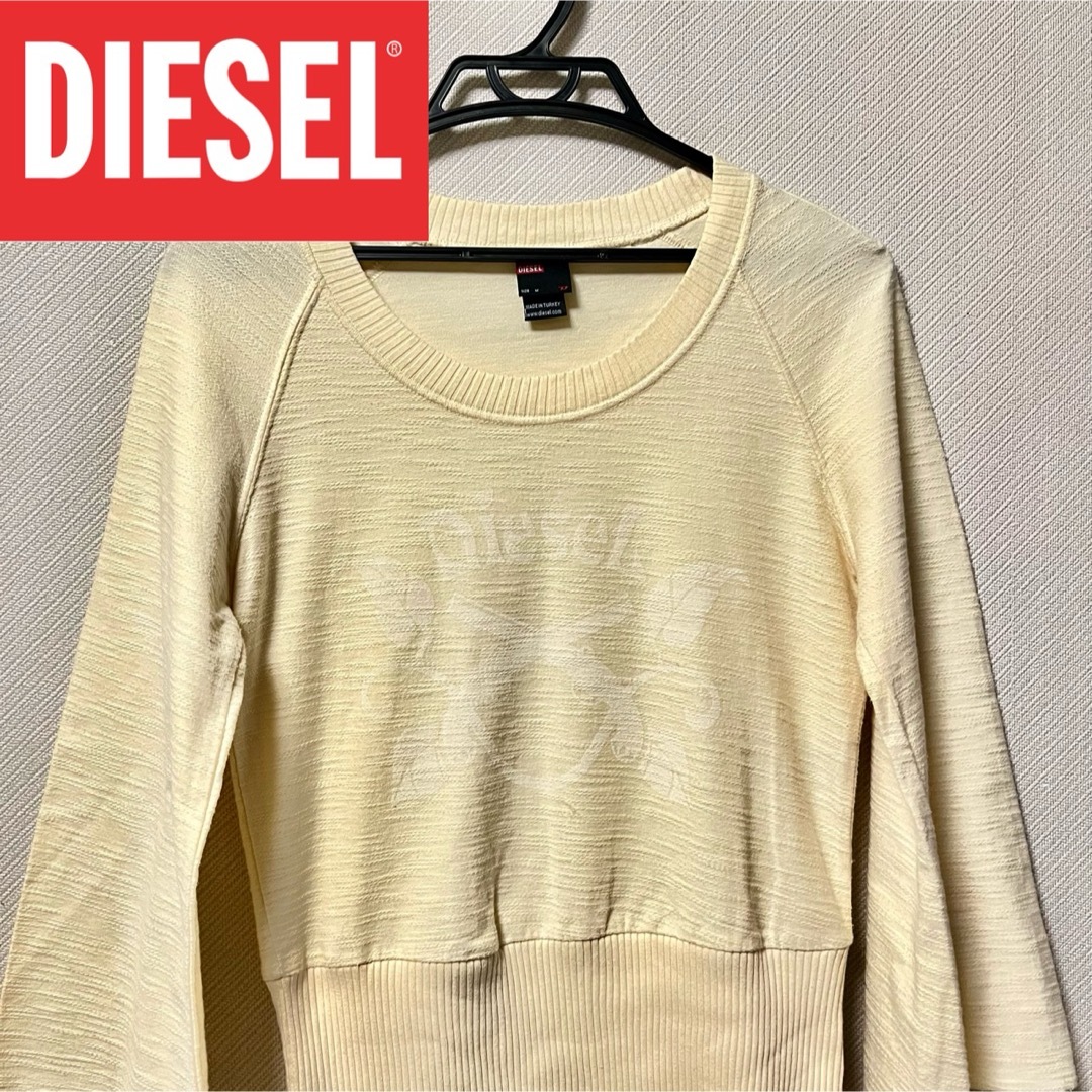 DIESEL(ディーゼル)のDIESEL Wide Sleeve Tshirt White レディースのトップス(シャツ/ブラウス(長袖/七分))の商品写真