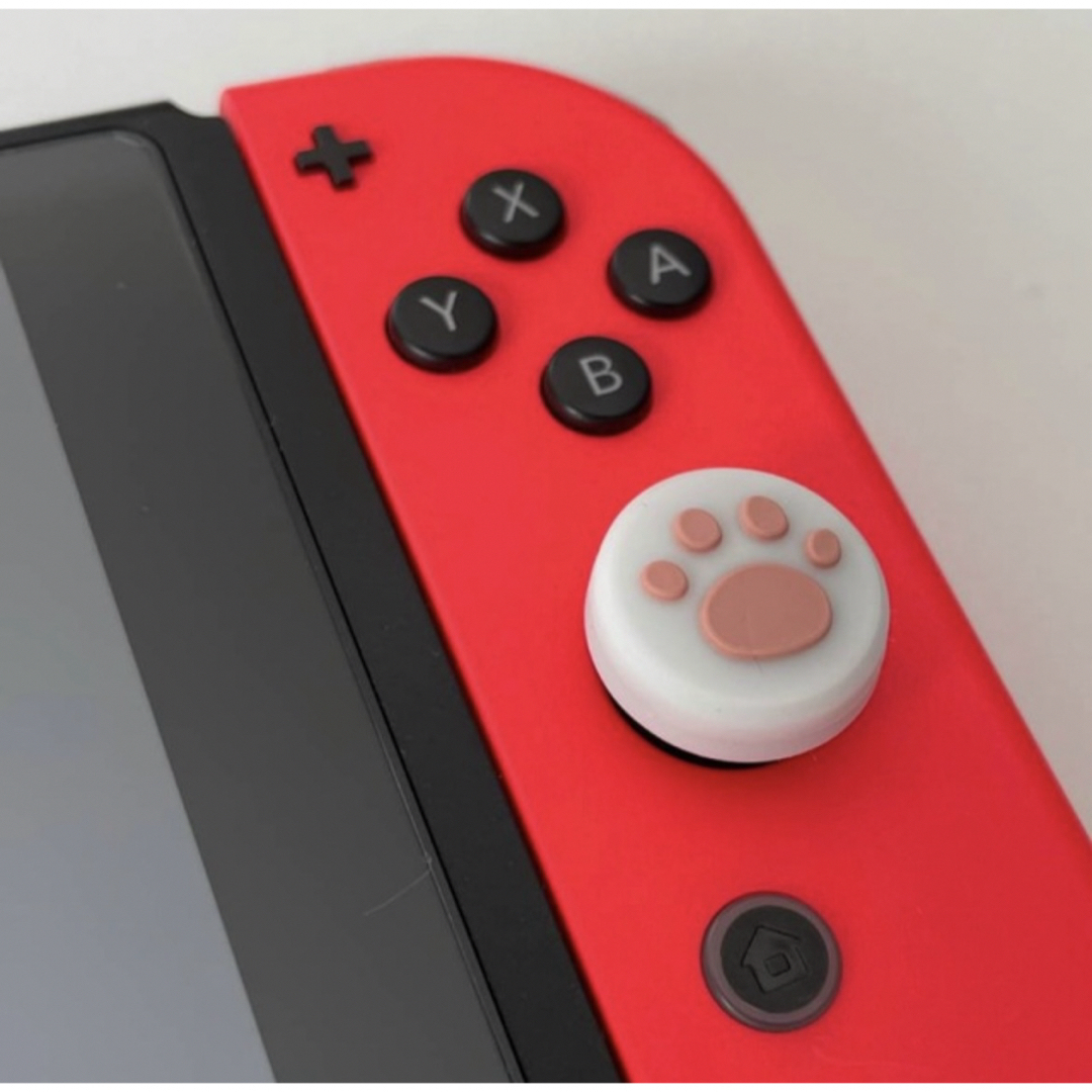 ★Switch　ジョイコン　ピンク　スティックカバー　肉球　2個セット　 エンタメ/ホビーのゲームソフト/ゲーム機本体(その他)の商品写真