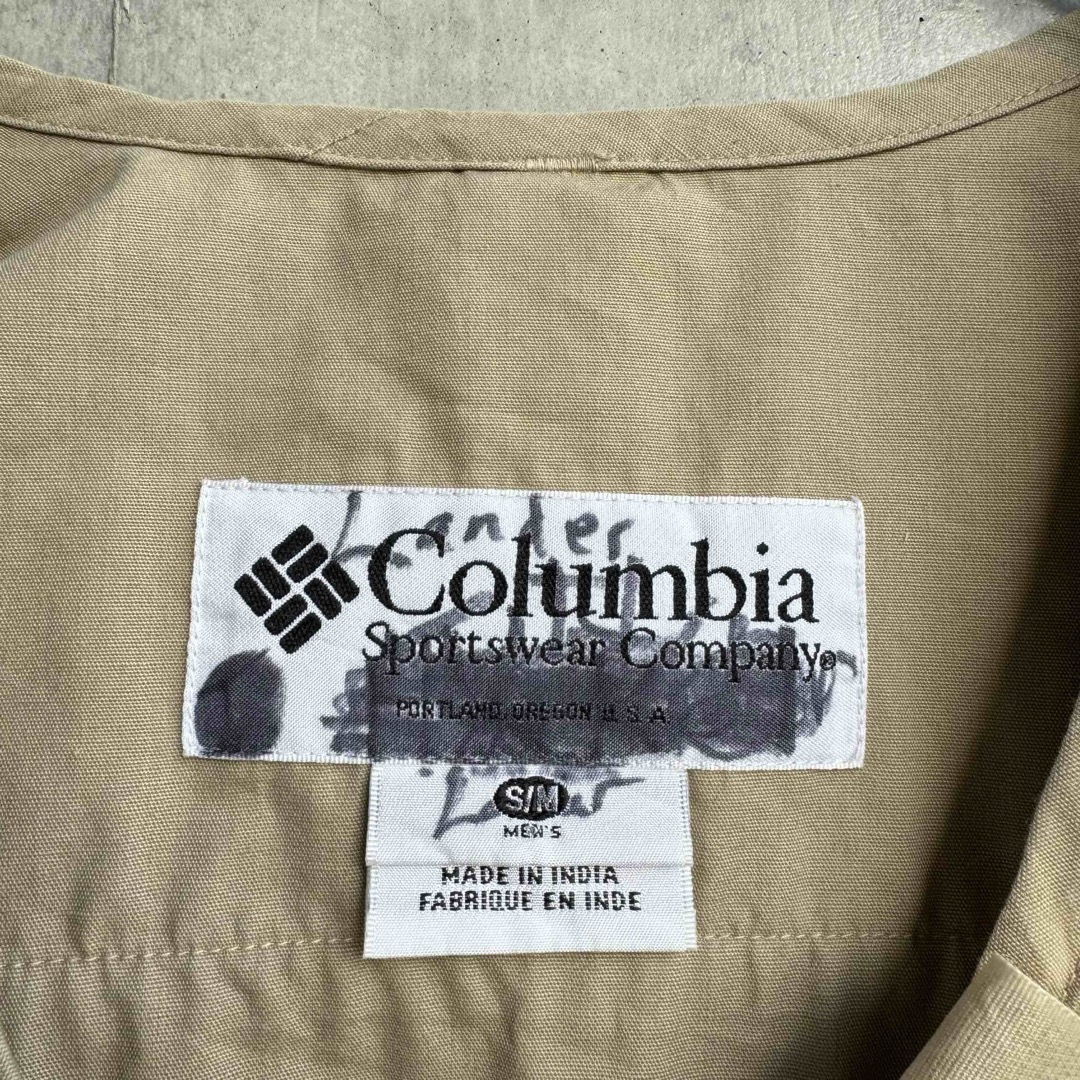 Columbia(コロンビア)の90年代 Columbia フィッシングベスト アウトドア ベージュ メンズのトップス(ベスト)の商品写真