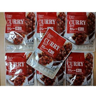 レトルトカレー　辛口　7袋(レトルト食品)