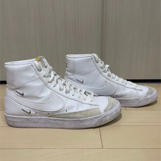 25.5センチ　ナイキ　NIKE 白　ハイカット　スニーカー(スニーカー)