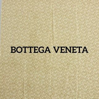 ボッテガヴェネタ(Bottega Veneta)の美品★BOTTEGA VENETA★スカーフ イントレチャート シルク ベージュ(バンダナ/スカーフ)