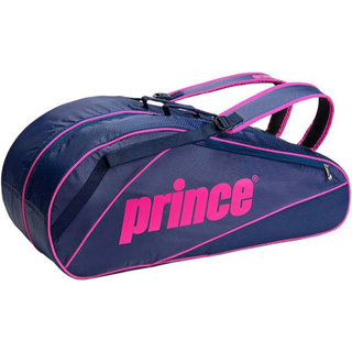 Prince - prince ラケットバッグ　ネイビー×ピンク　ラケバ　テニス　バドミントン