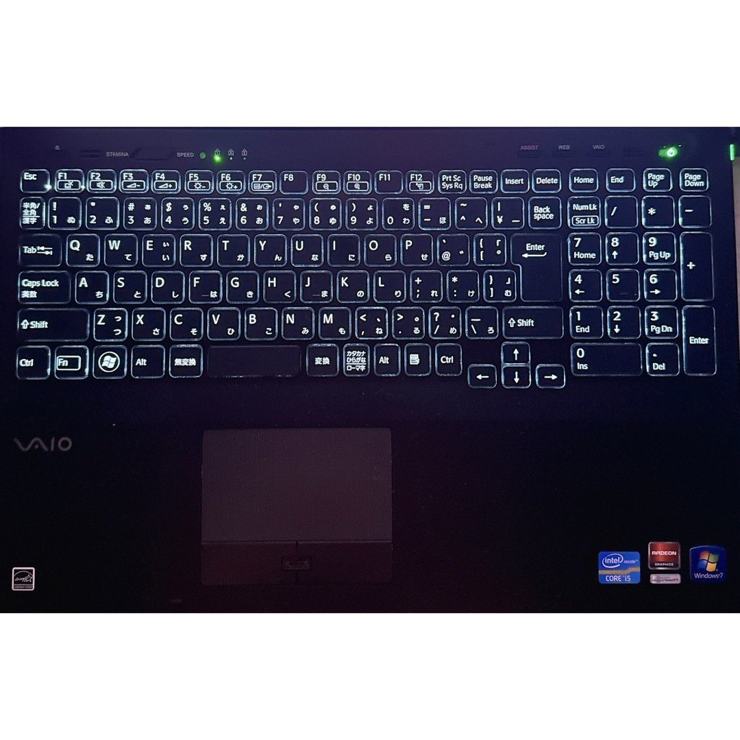 VAIO(バイオ)のi5❣️大画面VAIO✨大容量500GB‼️カメラ付✨黒ノートパソコン✨事務作業 スマホ/家電/カメラのPC/タブレット(ノートPC)の商品写真