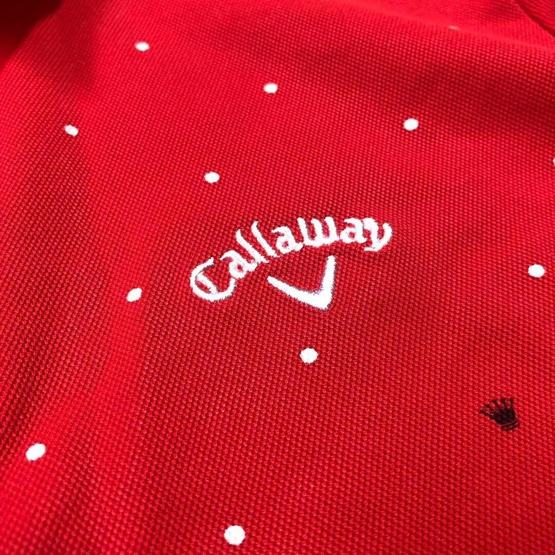Callaway(キャロウェイ)の【美品】キャロウェイ-Callaway-ドットデザインポロシャツ サイズM レディースのトップス(ポロシャツ)の商品写真