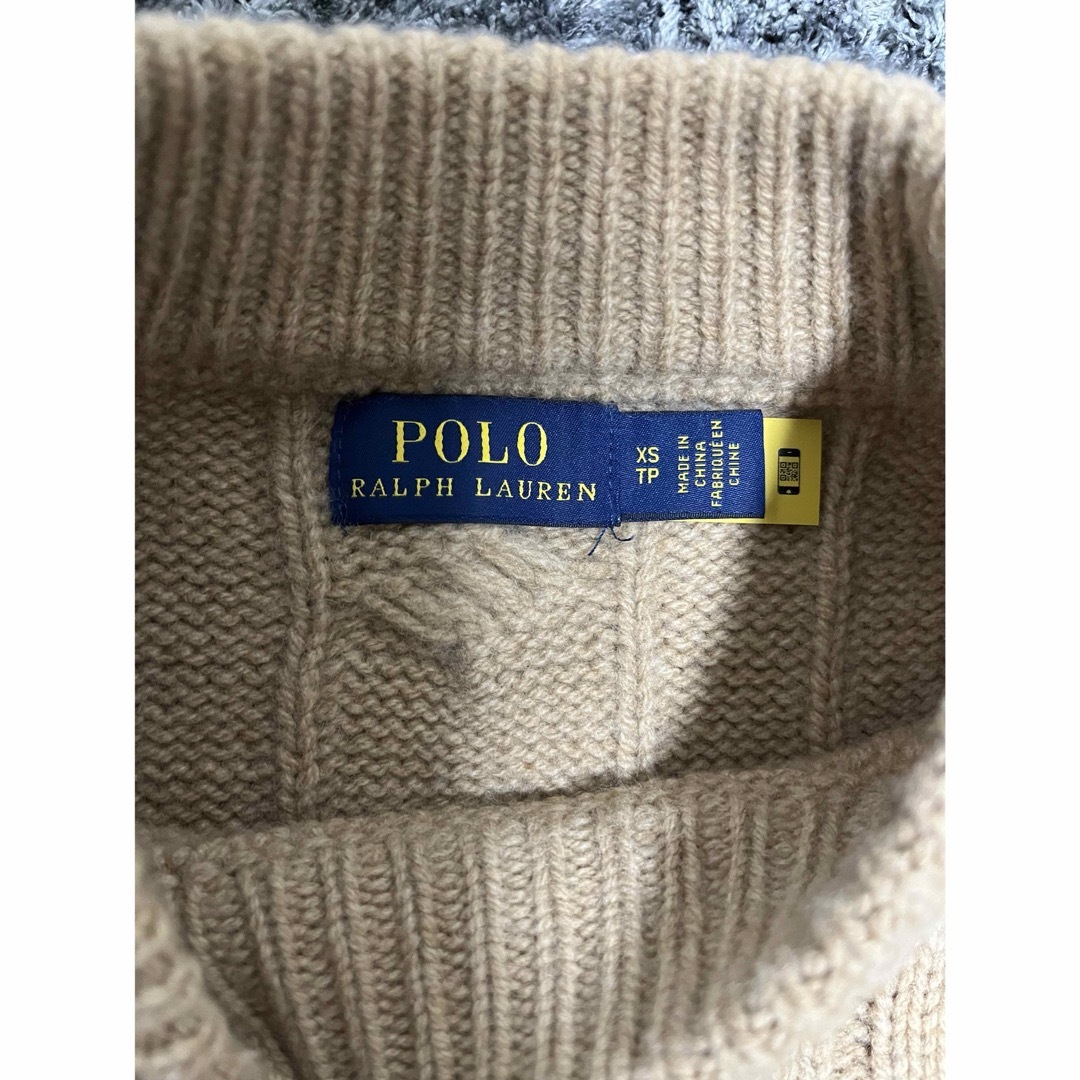 POLO RALPH LAUREN(ポロラルフローレン)のPOLO RALPH LAUREN ケーブルウールカシミア モックネックセーター レディースのトップス(ニット/セーター)の商品写真