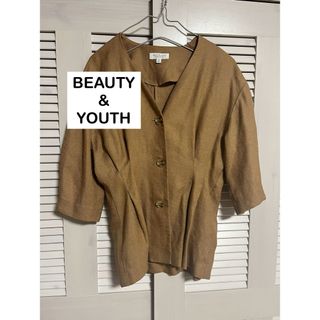 ビューティアンドユースユナイテッドアローズ(BEAUTY&YOUTH UNITED ARROWS)のBEAUTY&YOUTH ビューティー&ユース Vネックブラウス(シャツ/ブラウス(長袖/七分))