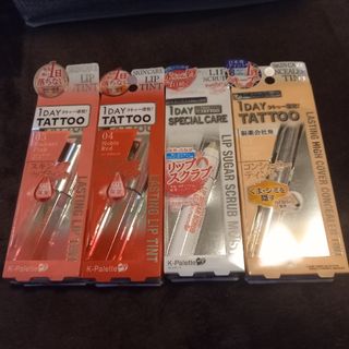 ケーパレット(K-Palette)のTATTOO　Kパレット4種まとめ割りセット(口紅)