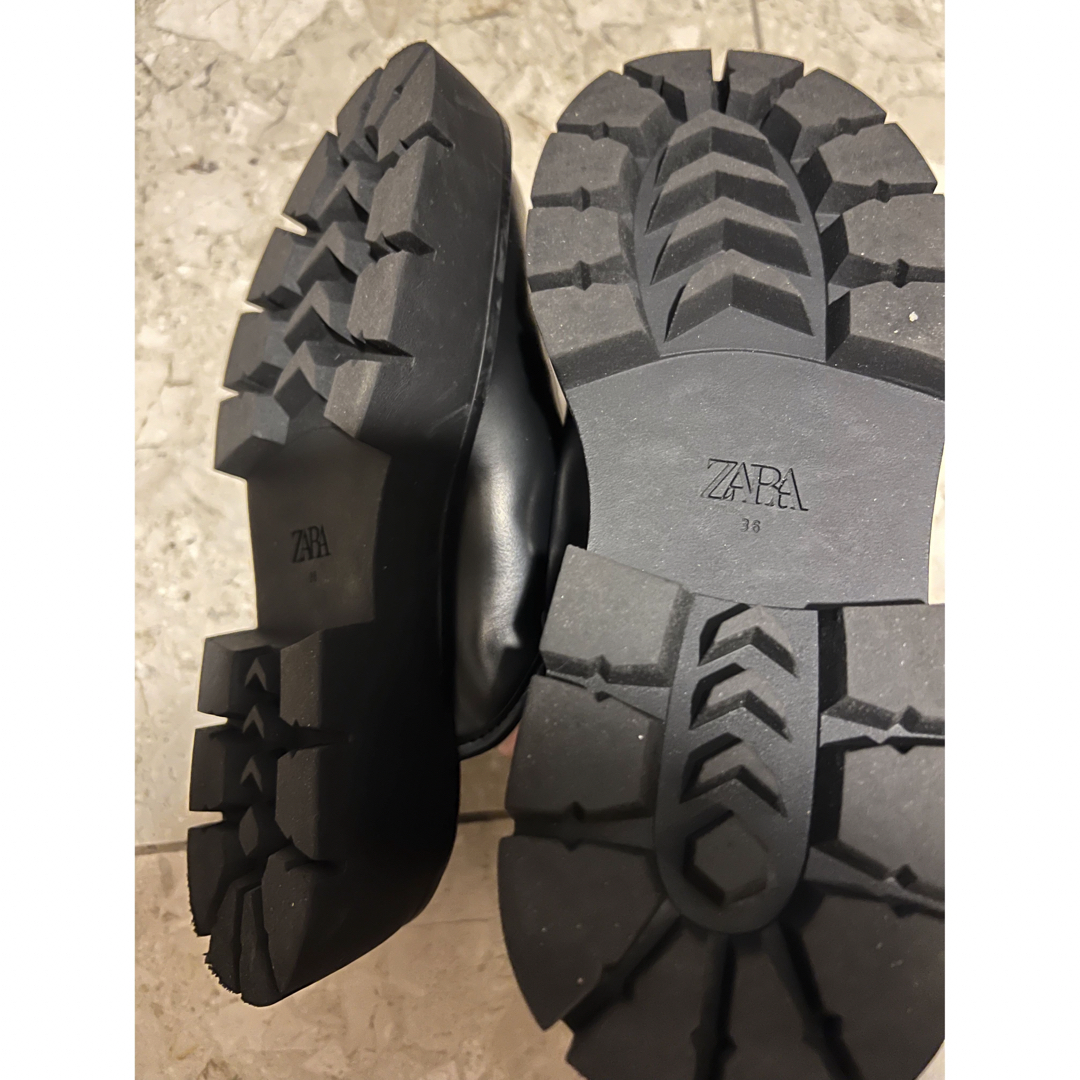 ZARA フラット トラックソール ミュール 36