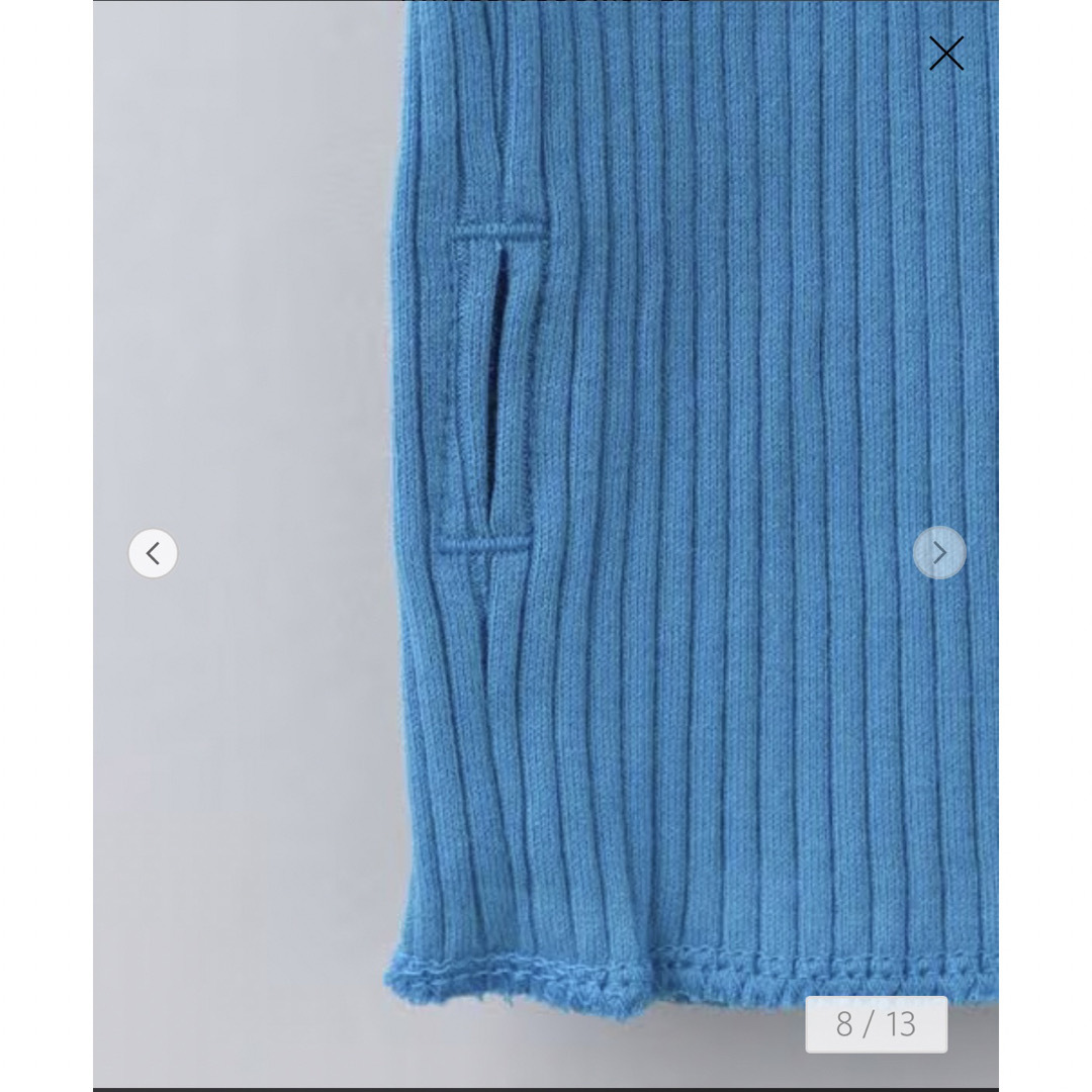 6 (ROKU)(ロク)の＜6(ROKU)＞COTTON RIB V NECK PULLOVER レディースのトップス(カットソー(長袖/七分))の商品写真