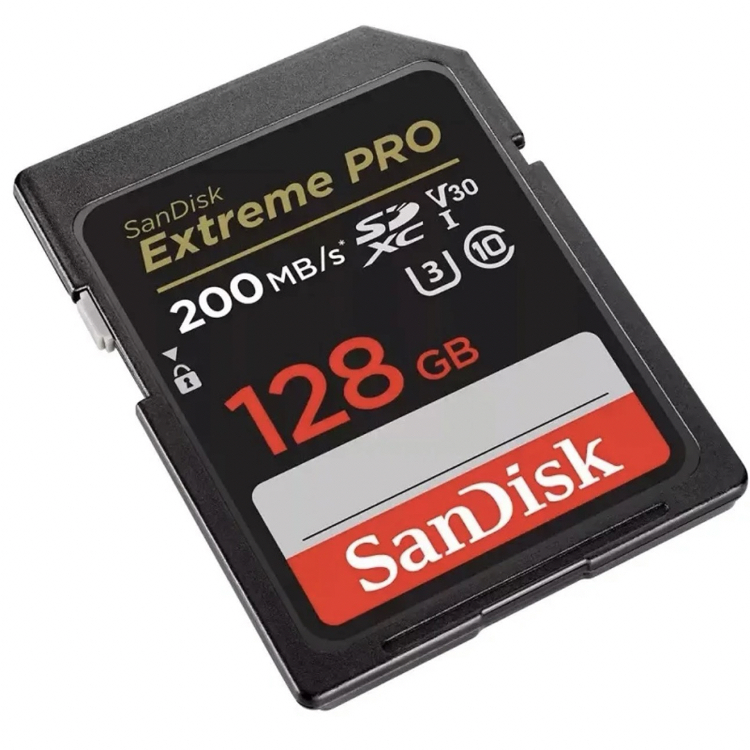 SanDisk(サンディスク)の新品SanDisk Extreme Pro 128GB メモリカード スマホ/家電/カメラのカメラ(その他)の商品写真