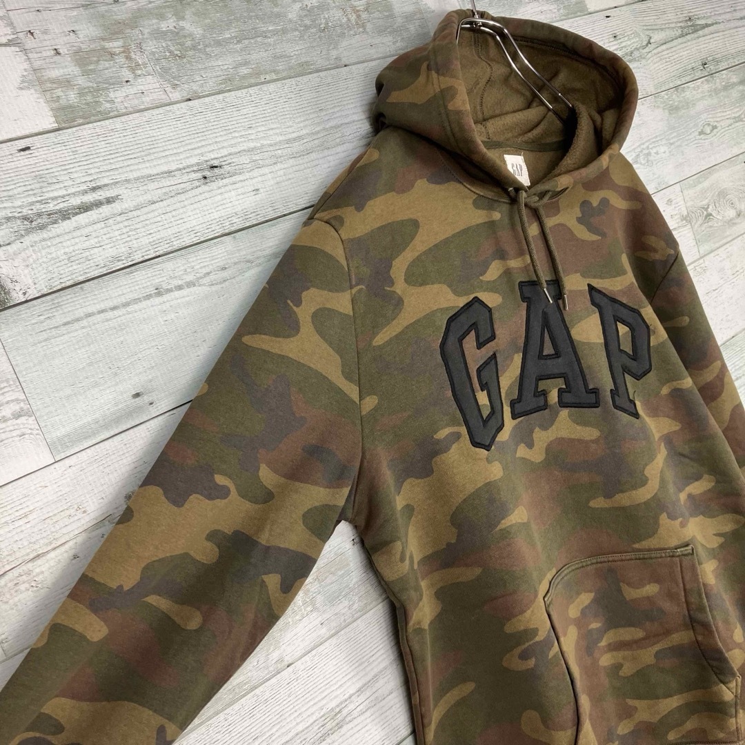 GAP(ギャップ)のGAP ギャップ カモフラ ウッドランドミリタリー プルオーバー パーカー メンズのトップス(パーカー)の商品写真