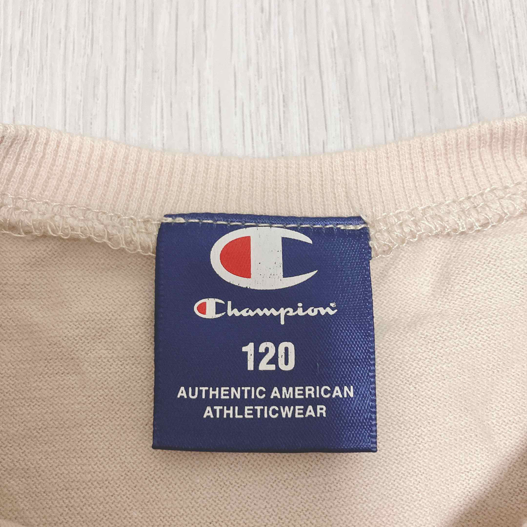 Champion(チャンピオン)の女の子　110 春秋　champion チャンピオン　Tシャツ　ワンピース　 キッズ/ベビー/マタニティのキッズ服女の子用(90cm~)(ワンピース)の商品写真