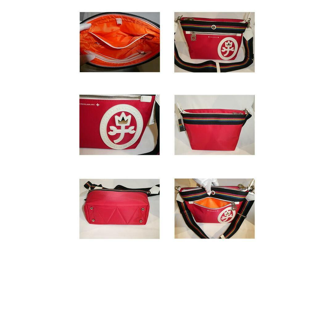 CASTELBAJAC(カステルバジャック)のカステルバジャック ライブリー ショルダーバッグ 056151 レッド メンズのバッグ(ショルダーバッグ)の商品写真