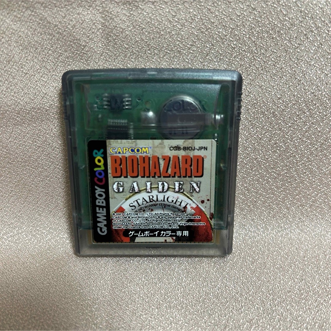 CAPCOM(カプコン)の【美品】BIOHAZARD GAIDEN 外伝 ゲームボーイ バイオハザード エンタメ/ホビーのゲームソフト/ゲーム機本体(携帯用ゲームソフト)の商品写真