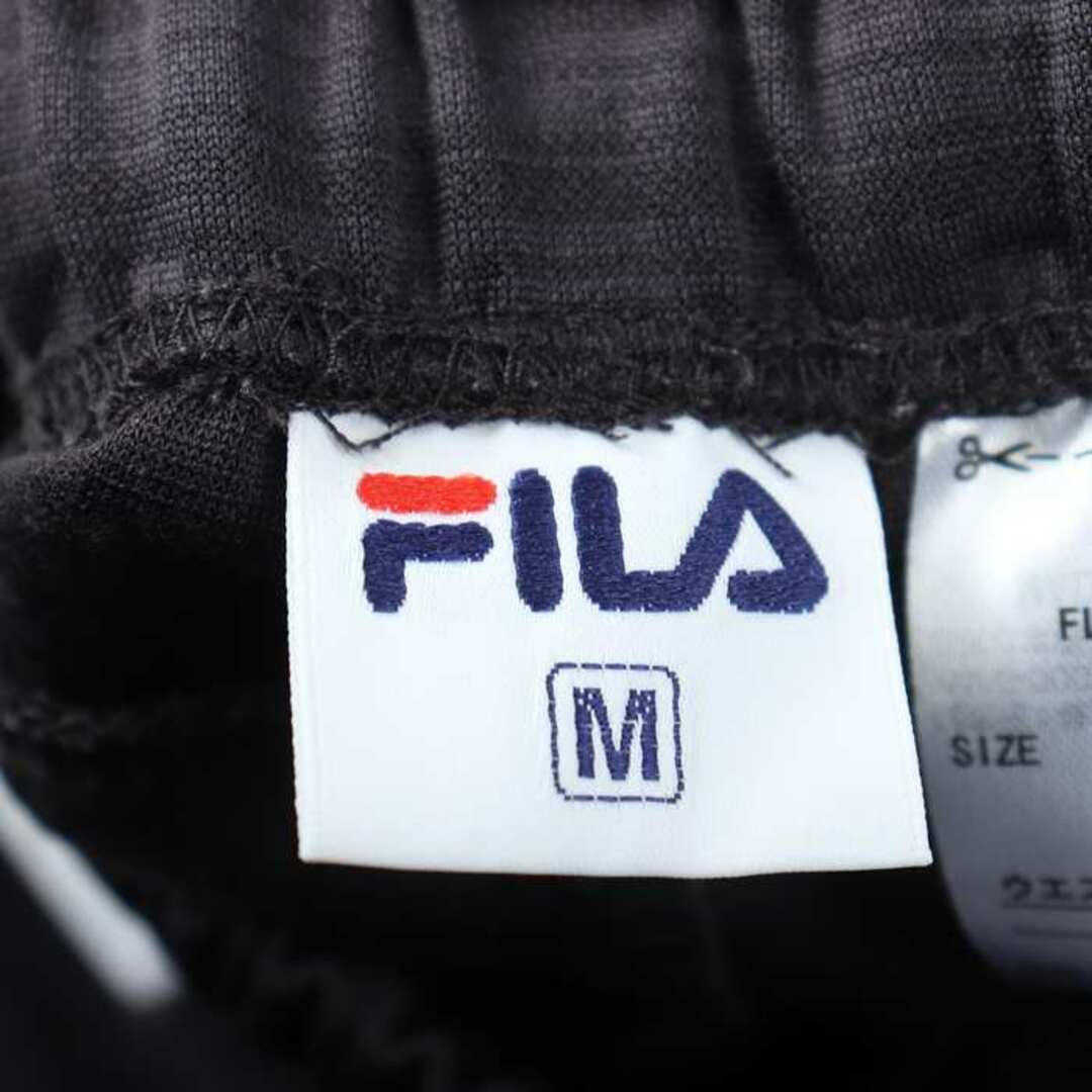 FILA(フィラ)のフィラ ロングパンツ ジャージ ワンポイントロゴ スポーツウエア レディース Mサイズ ブラック FILA レディースのパンツ(その他)の商品写真