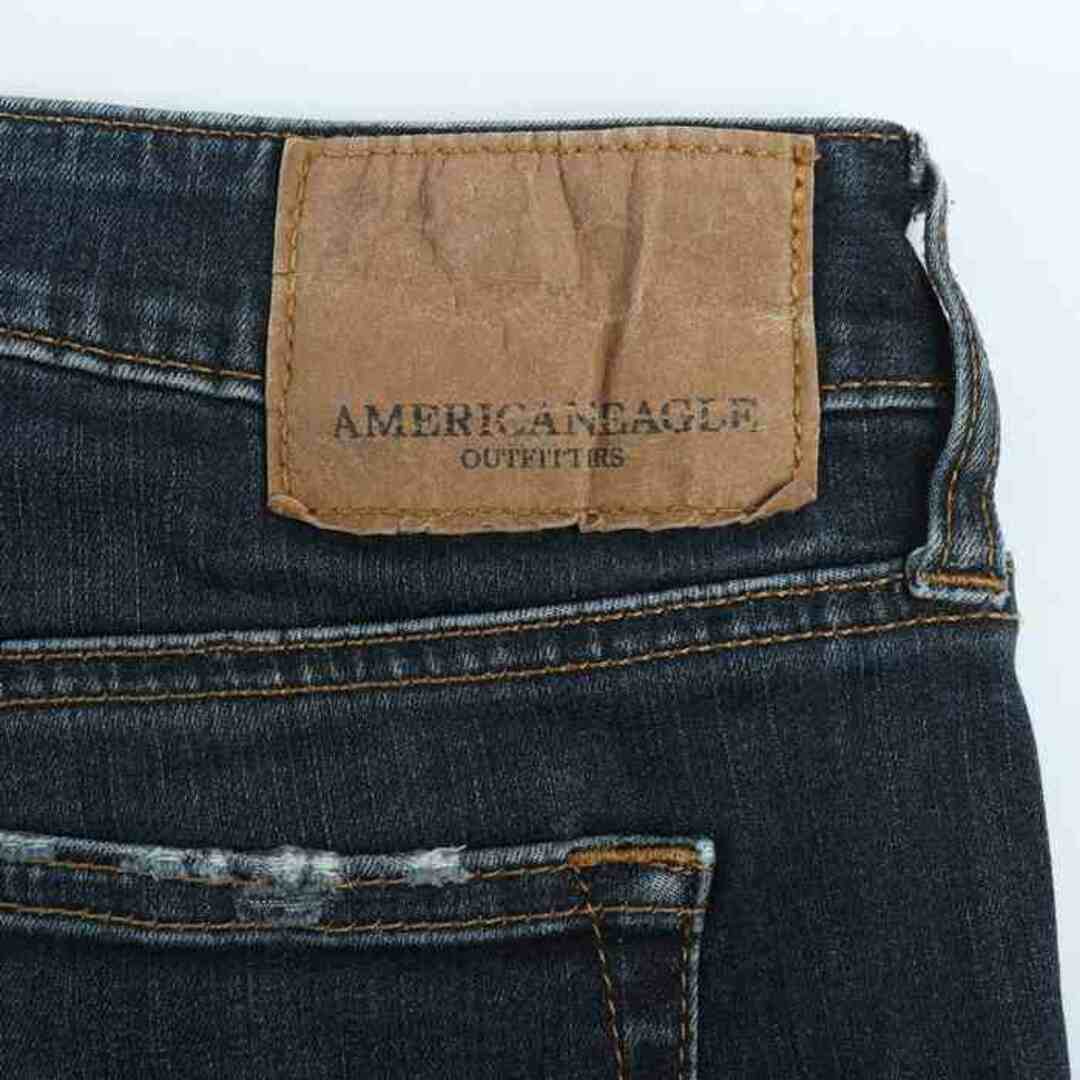 American Eagle(アメリカンイーグル)のアメリカンイーグル デニムパンツ ジーンズ スキニー ダメージ加工 シンプル レディース 30サイズ ブルー American Eagle レディースのパンツ(デニム/ジーンズ)の商品写真