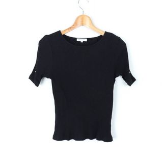 ナチュラルビューティーベーシック(NATURAL BEAUTY BASIC)のナチュラルビューティーベーシック 半袖Tシャツ トップス カットソー パール  レディース Mサイズ ブラック NATURAL BEAUTY BASIC(Tシャツ(半袖/袖なし))