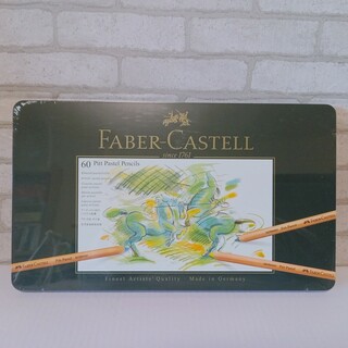 FABER-CASTELL - ファーバーカステル ピットパステル色鉛筆 60色セット 缶入