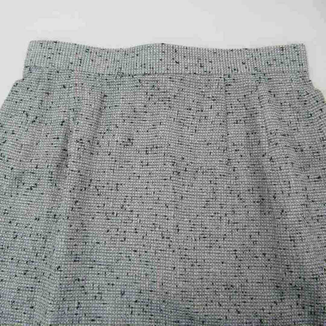 M'S GRACY(エムズグレイシー)のエムズグレイシー スカート ミディアム丈 ツイードファスナー  レディース 9ARサイズ ブラック グレー M'S GRACY レディースのスカート(その他)の商品写真