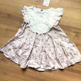 新品　100サイズ　ワンピース　花柄