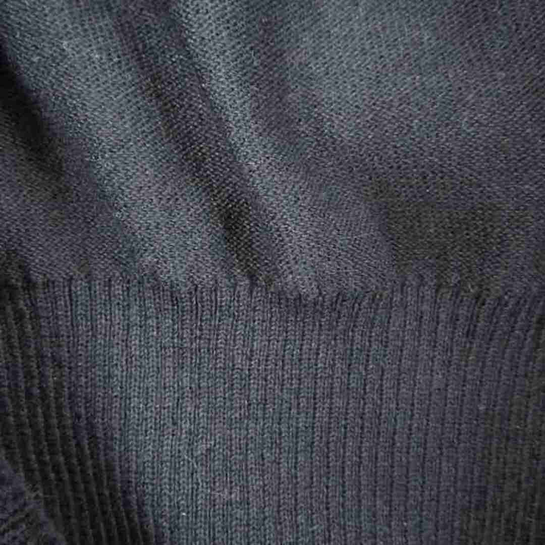 LE CIEL BLEU(ルシェルブルー)のルシェルブルー ニット セーター 七分袖 ロング丈 ワンピース レディース 40サイズ ブラック LE CIEL LEU レディースのトップス(ニット/セーター)の商品写真