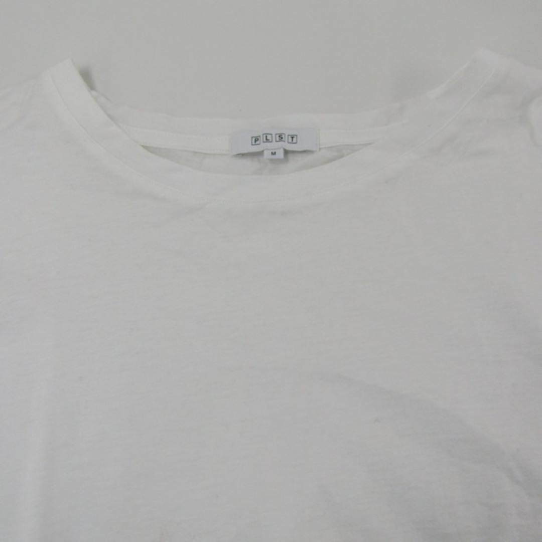 PLST(プラステ)のプラステ 長袖Ｔシャツ 七分袖 カットソー トップス シンプル レディース Mサイズ ホワイト PLST レディースのトップス(Tシャツ(長袖/七分))の商品写真