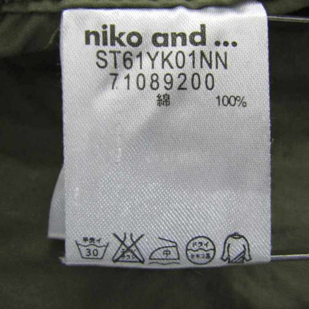 niko and...(ニコアンド)のニコアンド ブルゾン アウター ジャケット COOL&SLOW LIFE レディース 3サイズ カーキ niko and... レディースのジャケット/アウター(ブルゾン)の商品写真