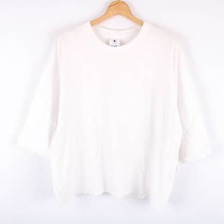 ニコアンド(niko and...)のニコアンド 半袖Tシャツ トップス カットソー シンプル レディース ﾌﾘｰサイズ ホワイト niko and...(Tシャツ(半袖/袖なし))