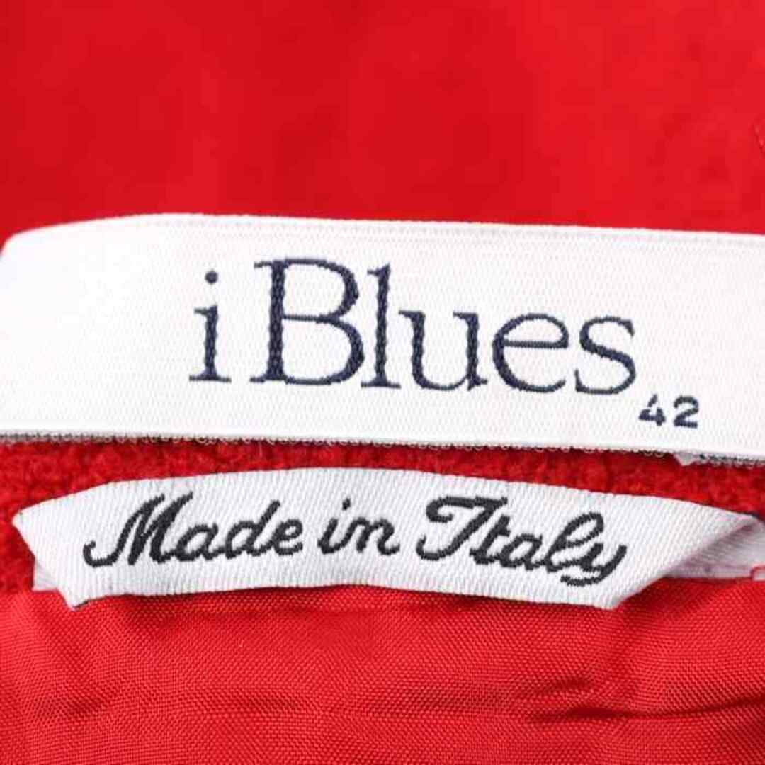 IBLUES(イブルース)のイブルース スカート ミディアム丈 ウール混 スーツ ファスナー レディース 8サイズ レッド IBLUES レディースのスカート(その他)の商品写真