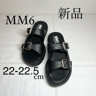 エムエムシックス(MM6)のMM6 Maison Margielaマルジェラ　ベルト付きサンダル　22.5(サンダル)