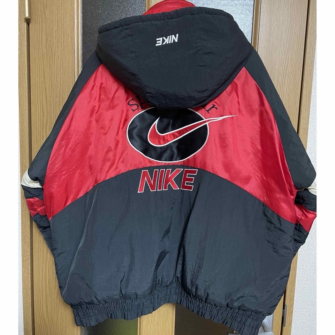 NIKE(ナイキ)の90s NIKE VINTAGE HOODED SPORT JACKET RED メンズのジャケット/アウター(ナイロンジャケット)の商品写真