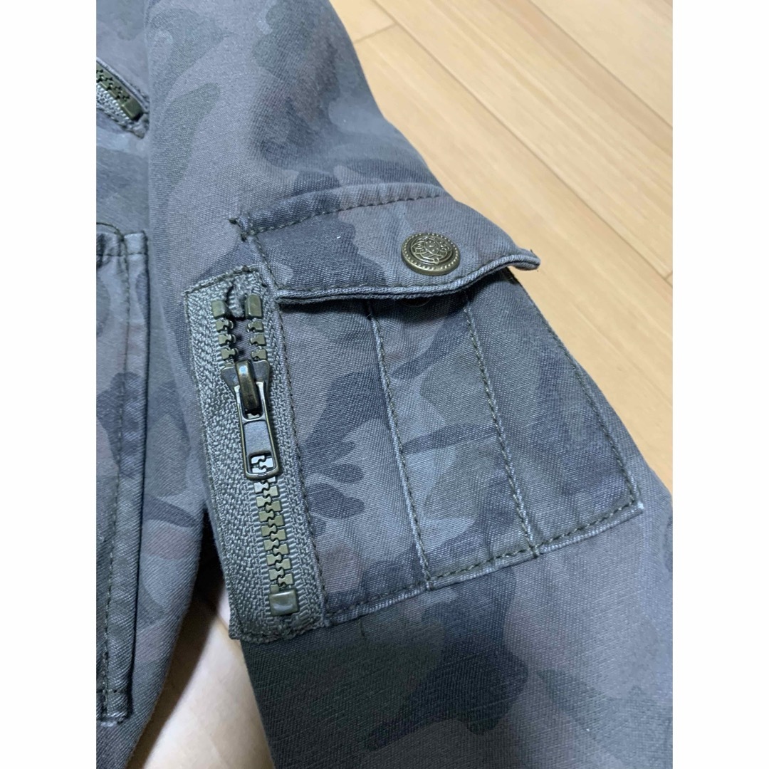 迷彩ジャンバー　コート　フード　 カーキ jacket コスプレ　サバゲー　 レディースのジャケット/アウター(その他)の商品写真