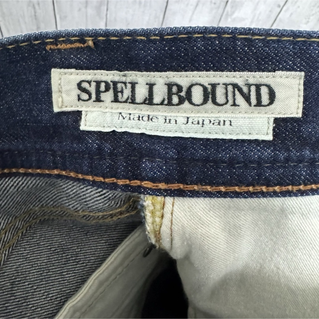 SPELL BOUND(スペルバウンド)のSPELL BOUND デニム！革パッチ！錆ボタン！日本製！ メンズのパンツ(デニム/ジーンズ)の商品写真